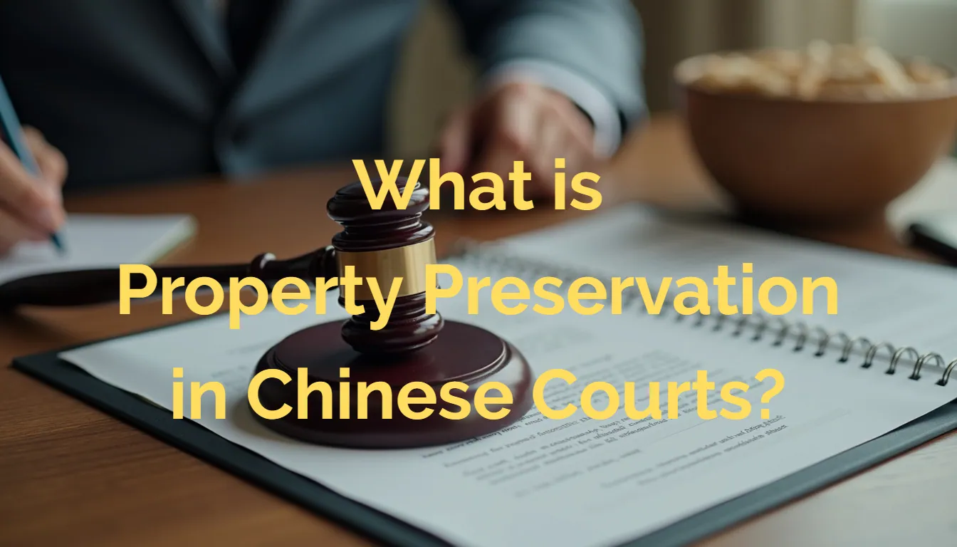 What is Property Preservation in Chinese Courts?